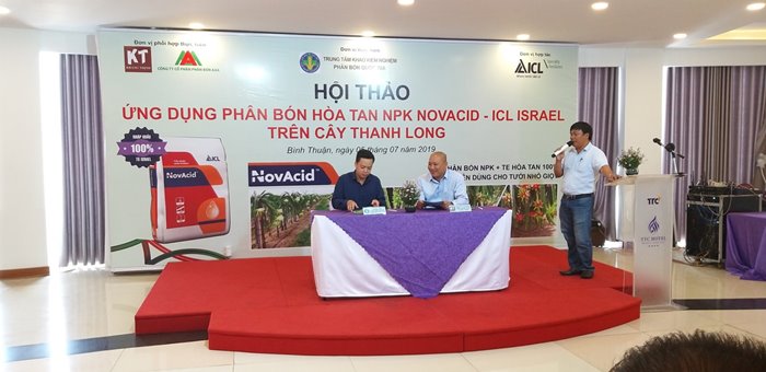 Hội thảo “Ứng dụng phân bón Hòa Tan NPK Novacid – ICL Israel trên cây thanh long” tại Bình Thuận