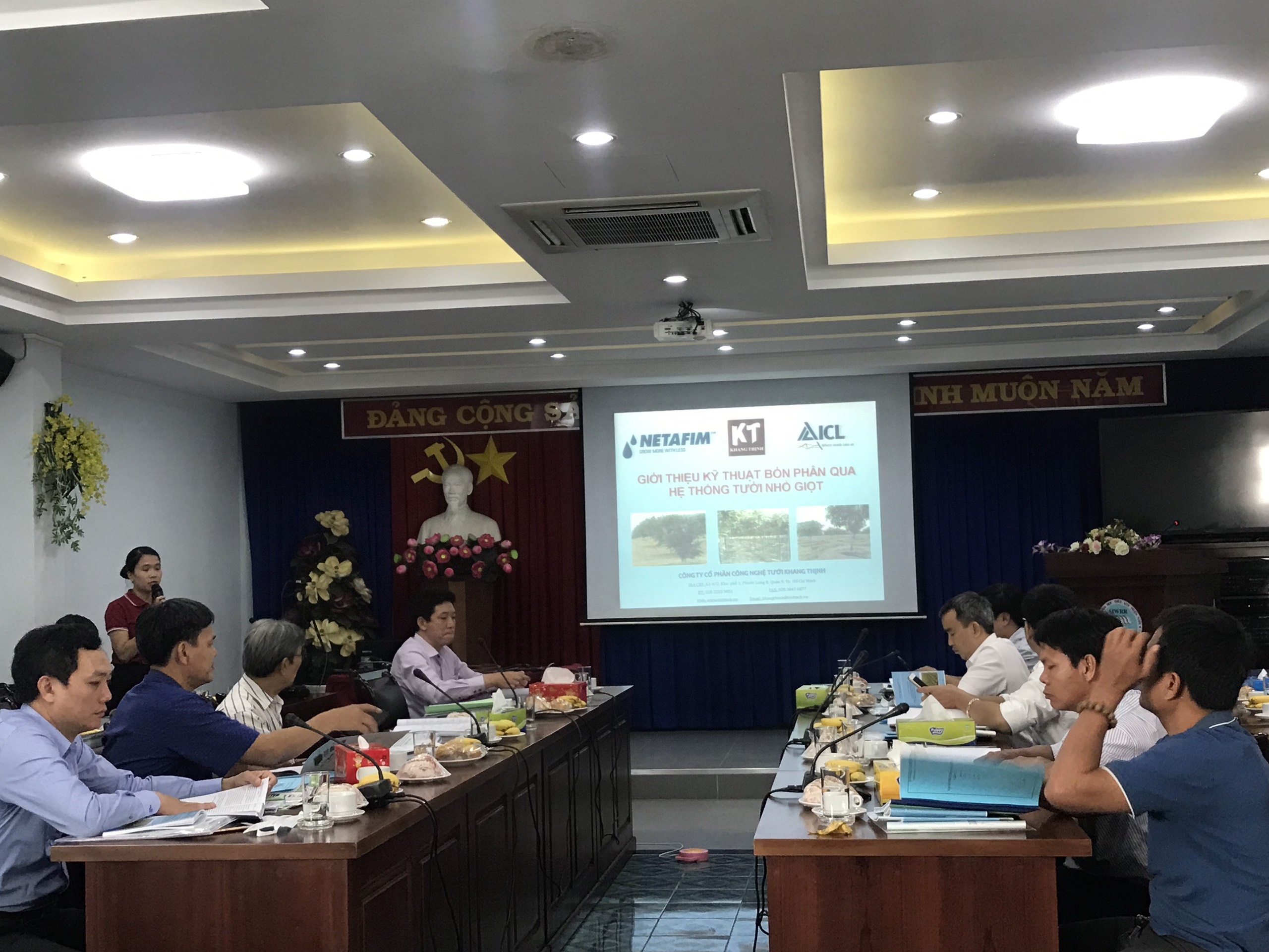 Hội thảo “Quy trình tưới hợp lý kết hợp bón phân cho cây trồng chủ lực”-Viện Khoa học Thủy Lợi VN