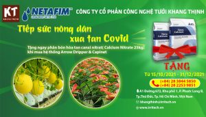 Chuong Trinh Khuyến Mãi Arrow Dripper Và Capinet Netafim .tặng Phân Nova Canxi