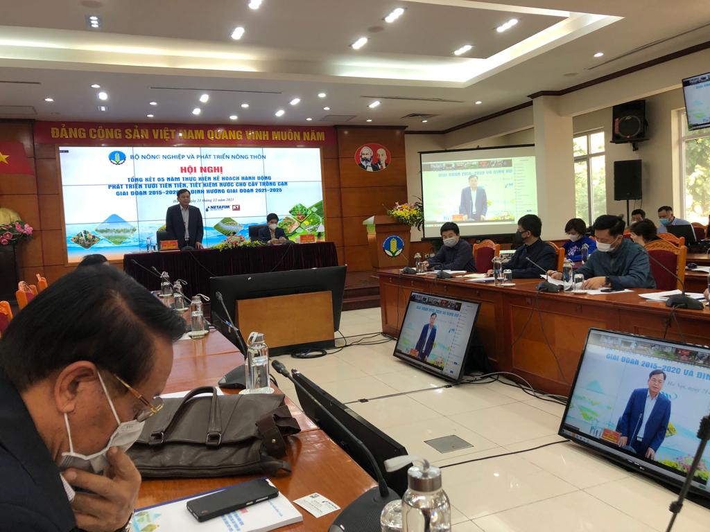 HỘI NGHỊ TỔNG KẾT 5 NĂM THỰC HIỆN KẾ HOẠCH PHÁT TRIỂN TƯỚI TIÊN TIẾN 2021